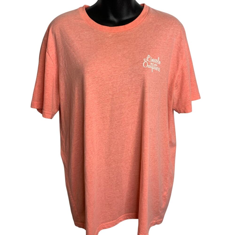 Lincoln Outfitters Salmon T-Shirt Cow "I Don't Do Mornings" Women's Large